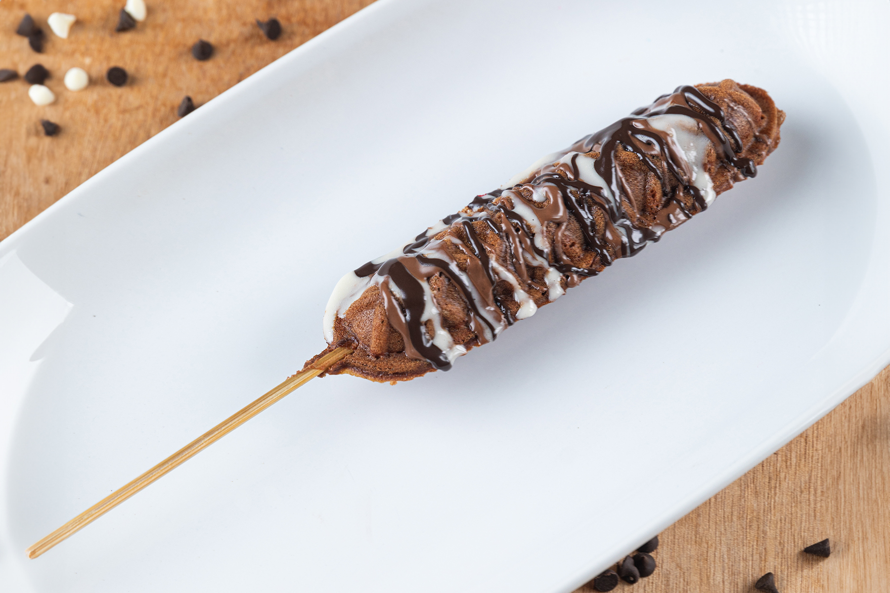 Triple Chocolate waffsicle